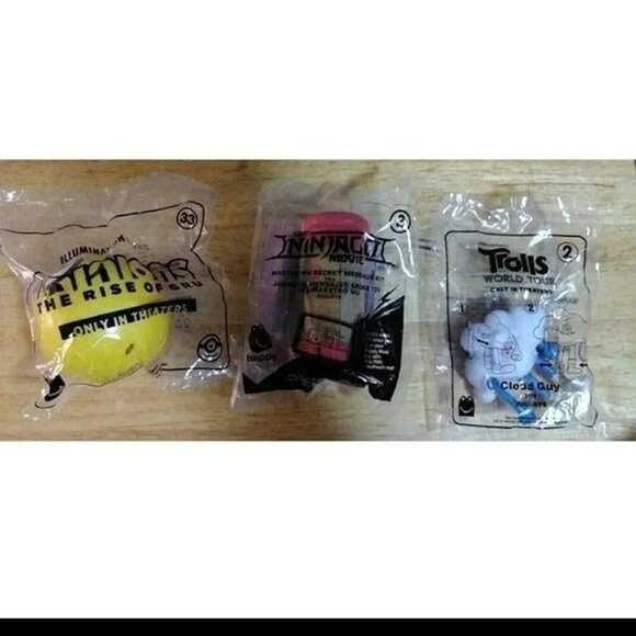 MCDONALD'S HAPPY MEAL TOYS-LOT OF 3-BRAND NEW-SEALED - Picture 1 of 2